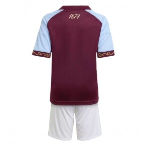 Billiga Aston Villa Hemmatröja Barn 2025-26 Kortärmad (+ Korta byxor)